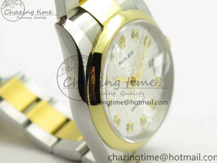 1:1 Diam 36mm SA3135 On YG SS Datejust V2 116234 Dial White Best Oyster DJF Com Bracelet Edition 0313